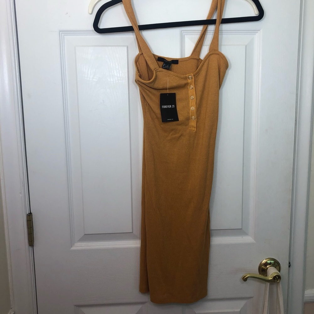 Forever 21 Beige Bodycon Dress NEW